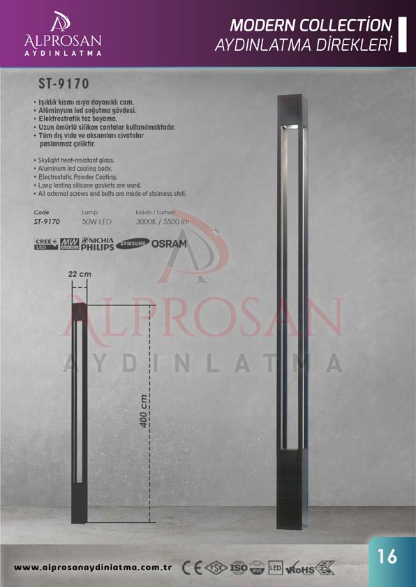 Modern Collection Aydınlatma Direkleri