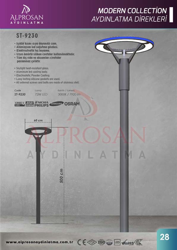 Modern Collection Aydınlatma Direkleri