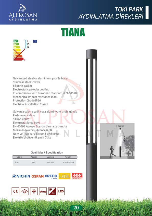 TOKİ, Emlak Konut Çevre Şehircilik Proje Aydınlatma Direkleri