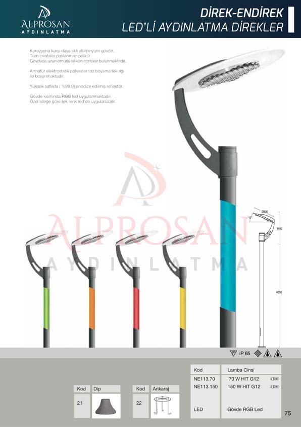 Direk ve Endirek Ledli Direkleri